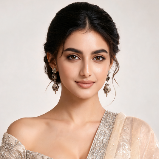 Ruhani Floral Long Jhumka