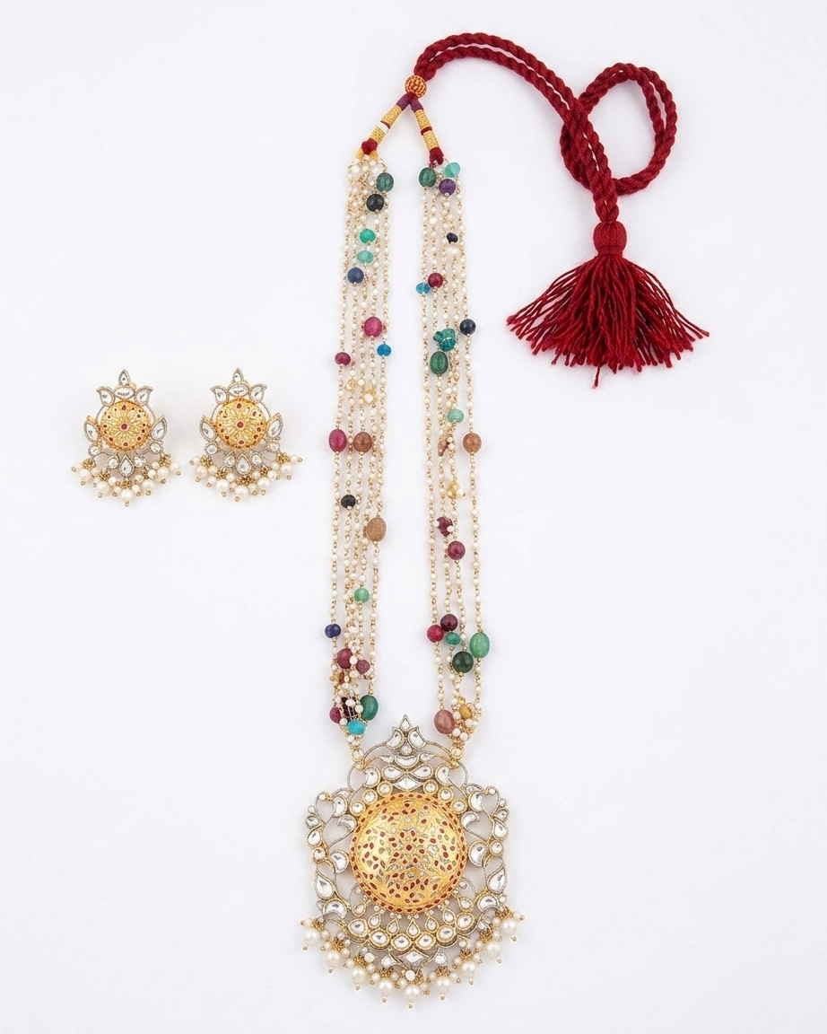 Maharani pearl necklace set