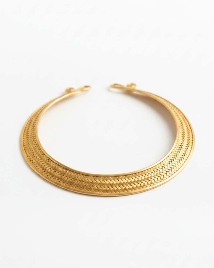 Rajwadi Gold Polish Silver Hasli