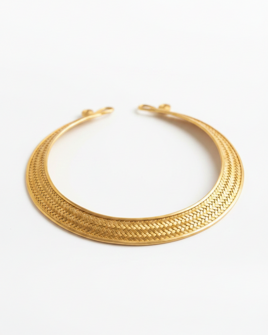 Rajwadi Gold Polish Silver Hasli