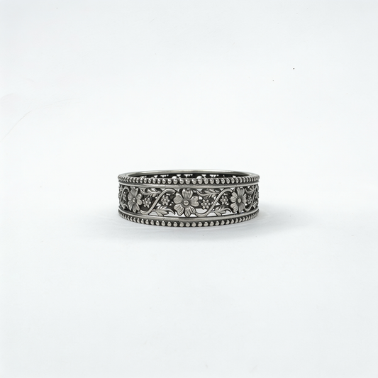 Veda slim floral bangle