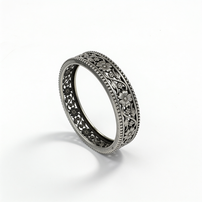 Veda slim floral bangle