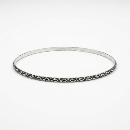 Oxidised Silver Bangles - Set of 12