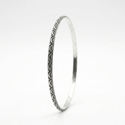 Oxidised Silver Bangles - Set of 12