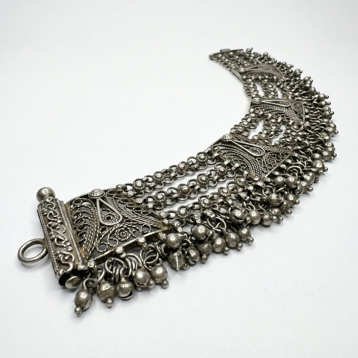 Ghungroo Oxidised Silver Anklets (Pair)