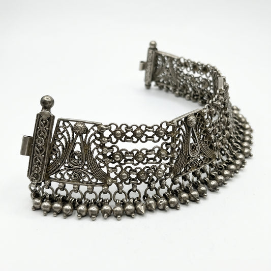 Ghungroo Oxidised Silver Anklets (Pair)