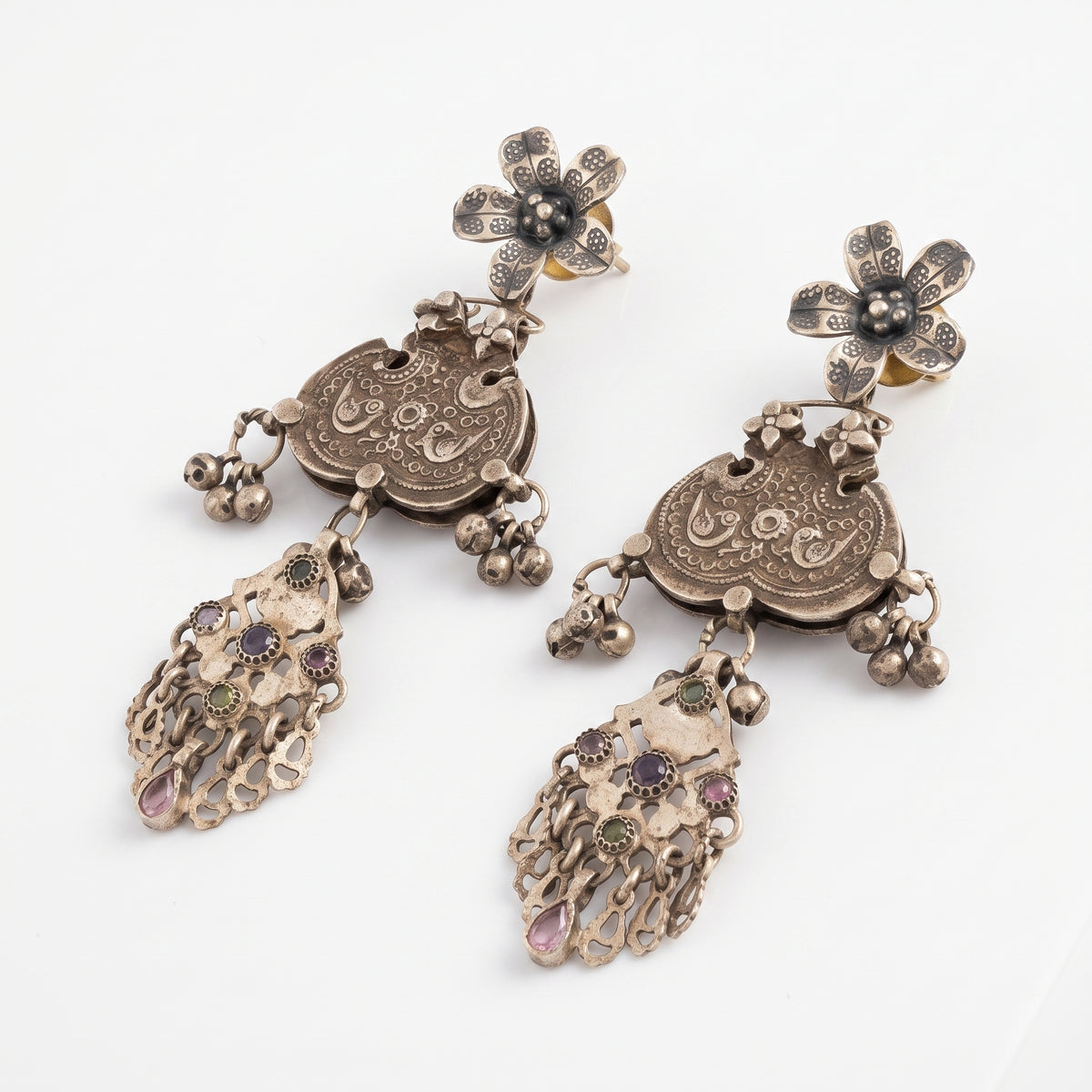 Aabha Floral Tribal Earrings