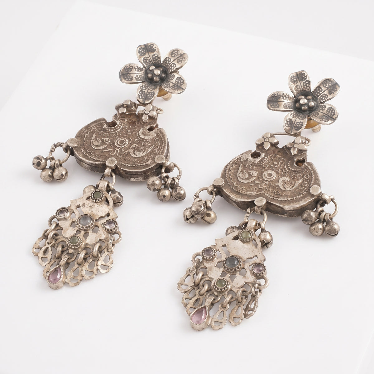 Aabha Floral Tribal Earrings