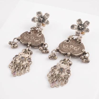 Aabha Floral Tribal Earrings