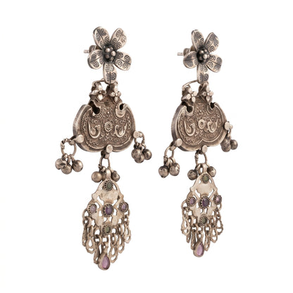 Aabha Floral Tribal Earrings