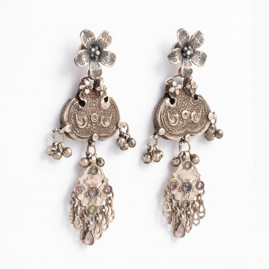 Aabha Floral Tribal Earrings