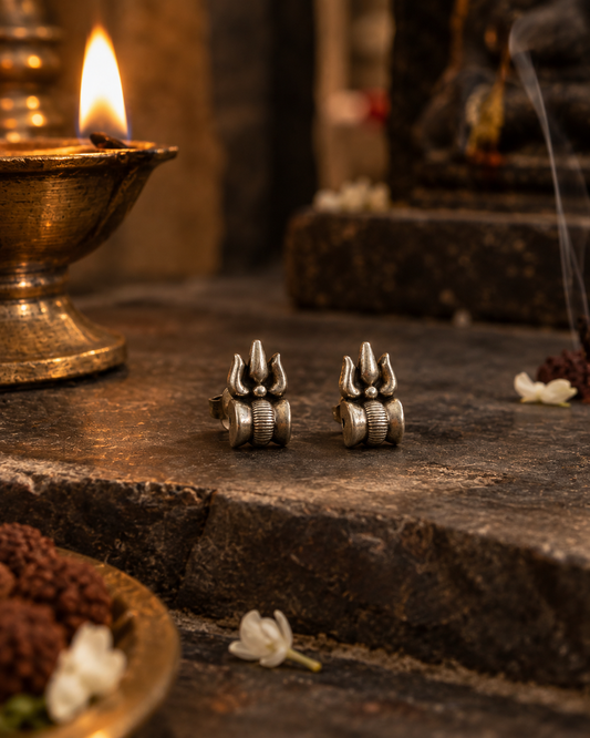 Rudra Trishul Earrings