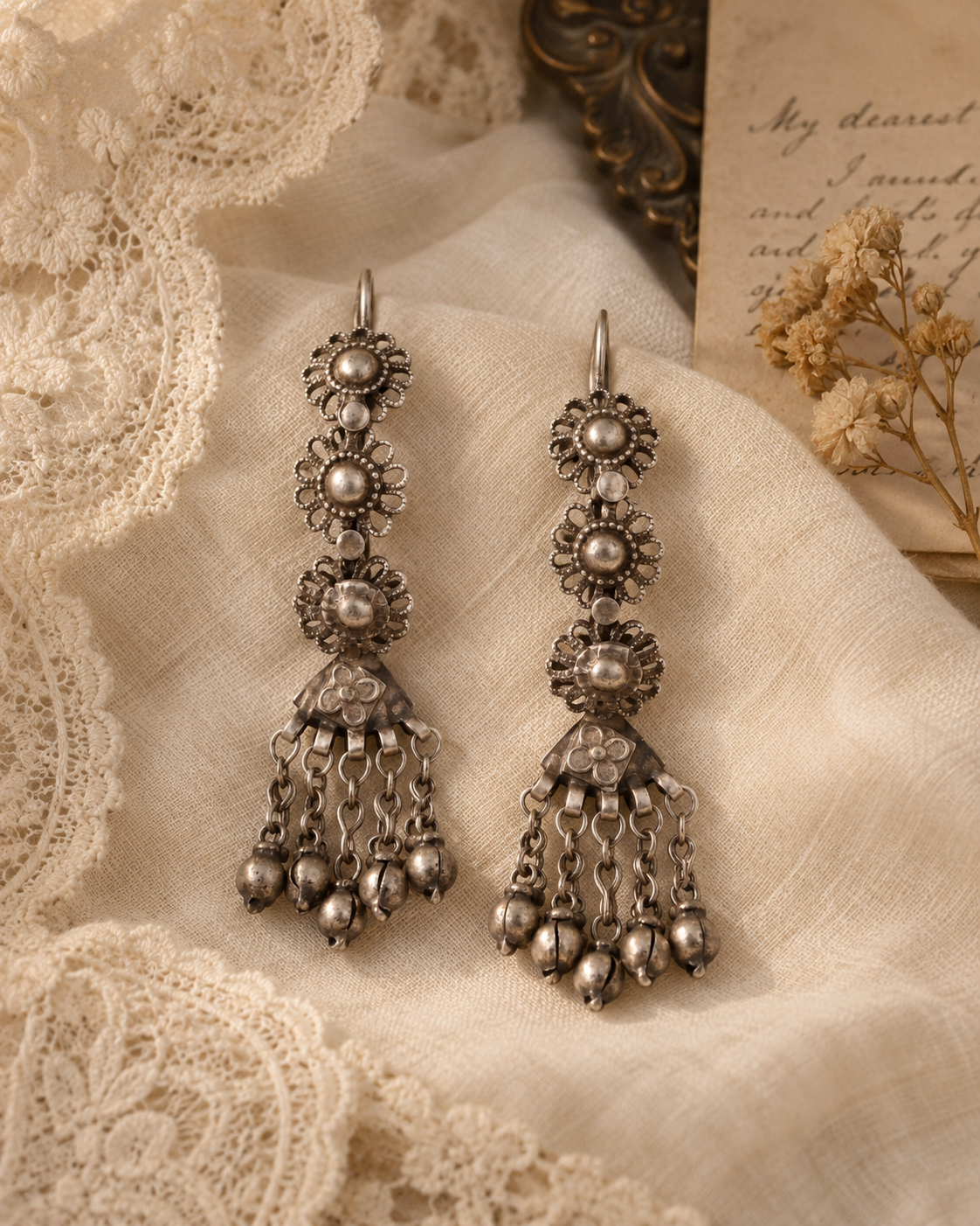 Tarini floral earrings
