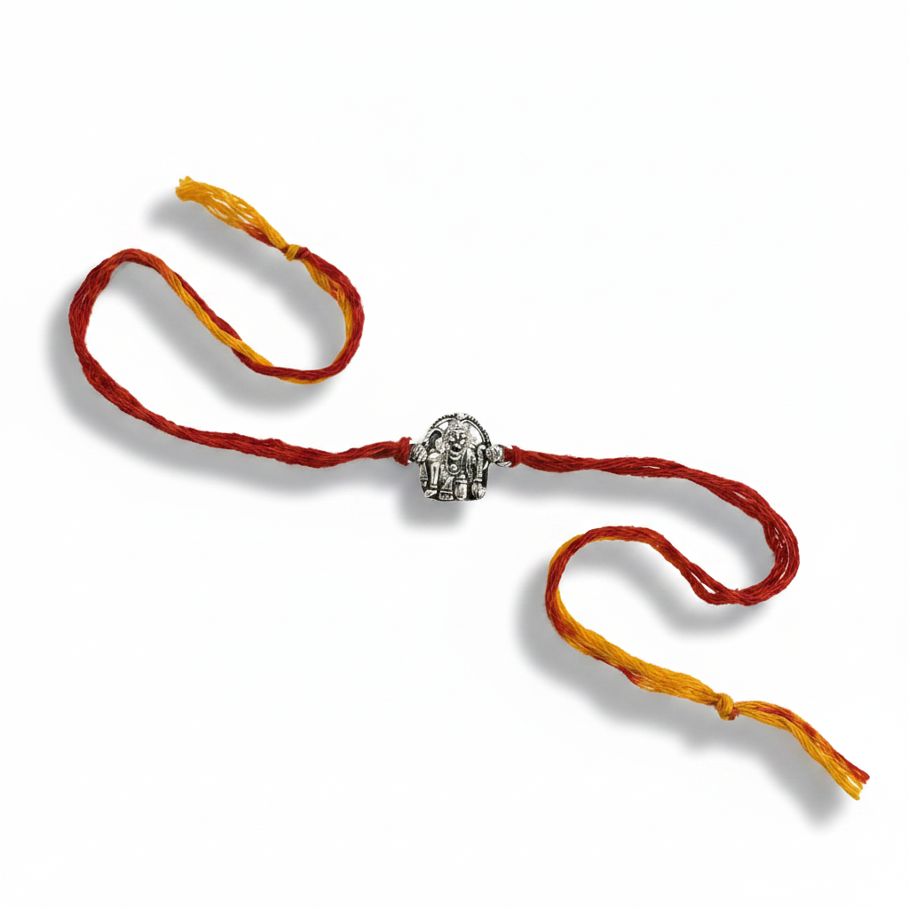 Hanuman Ji Silver Rakhi – Petite