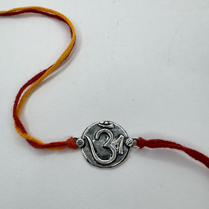 Om Silver Rakhi – Petite