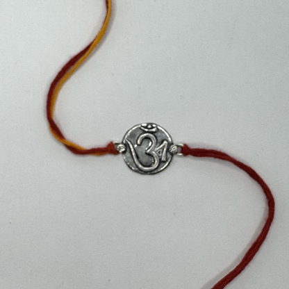 Om Silver Rakhi – Petite