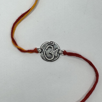 Om Silver Rakhi – Petite