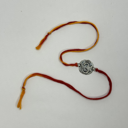 Om Silver Rakhi – Petite