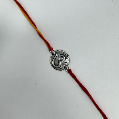Om Silver Rakhi – Petite