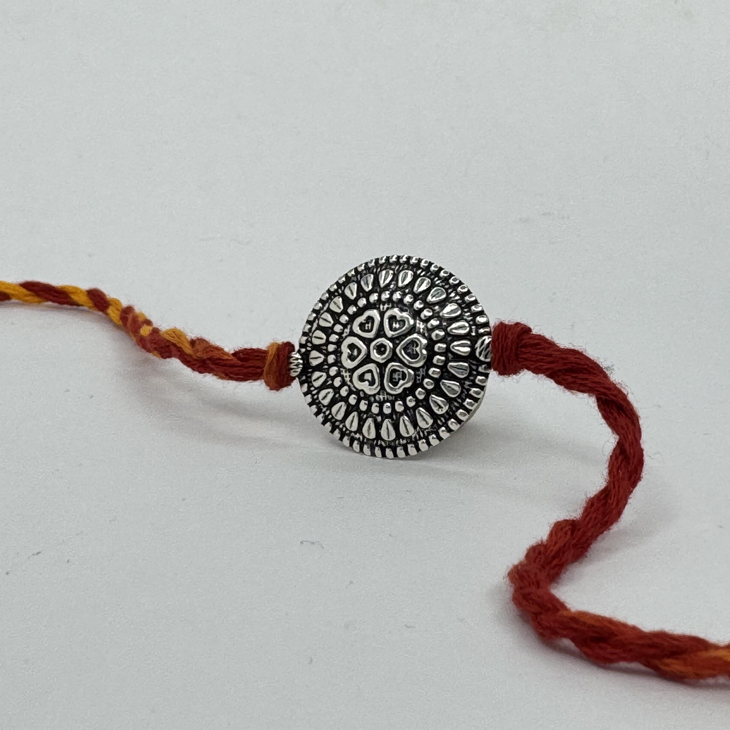 Circle Silver Rakhi