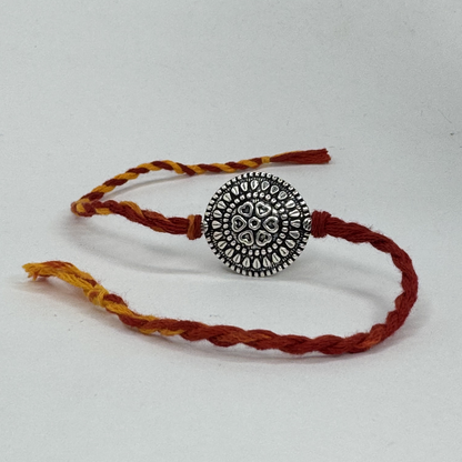 Circle Silver Rakhi
