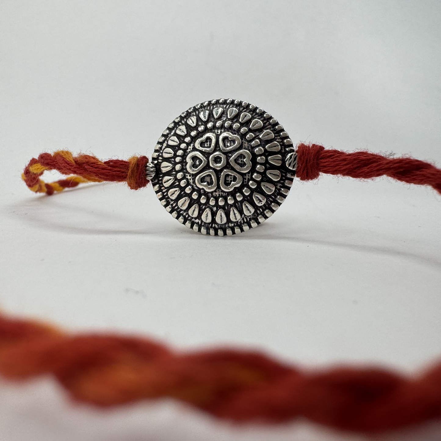 Circle Silver Rakhi