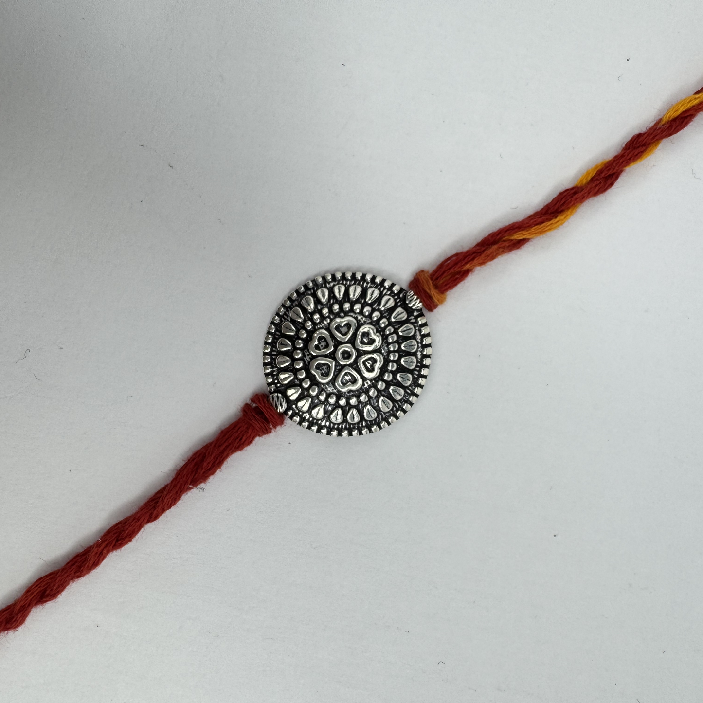 Circle Silver Rakhi
