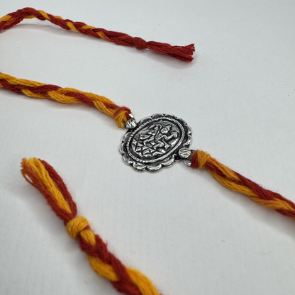 Circle Silver Rakhi