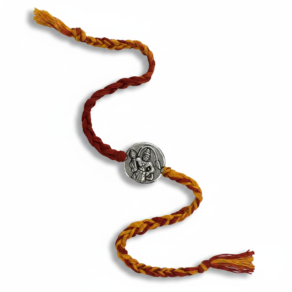 Hanuman Ji Silver Rakhi – Classic