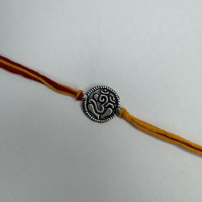 Om Silver Rakhi – Classic