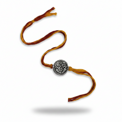 Om Silver Rakhi – Classic