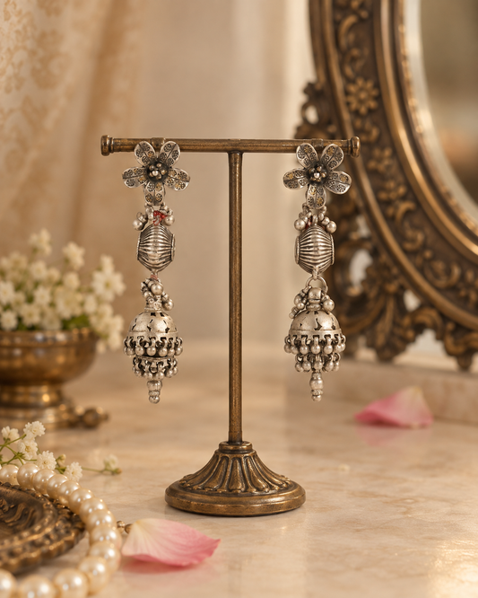 Ruhani Floral Long Jhumka