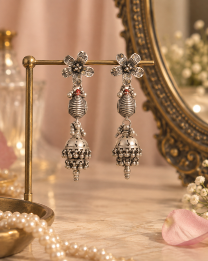 Ruhani Floral Long Jhumka