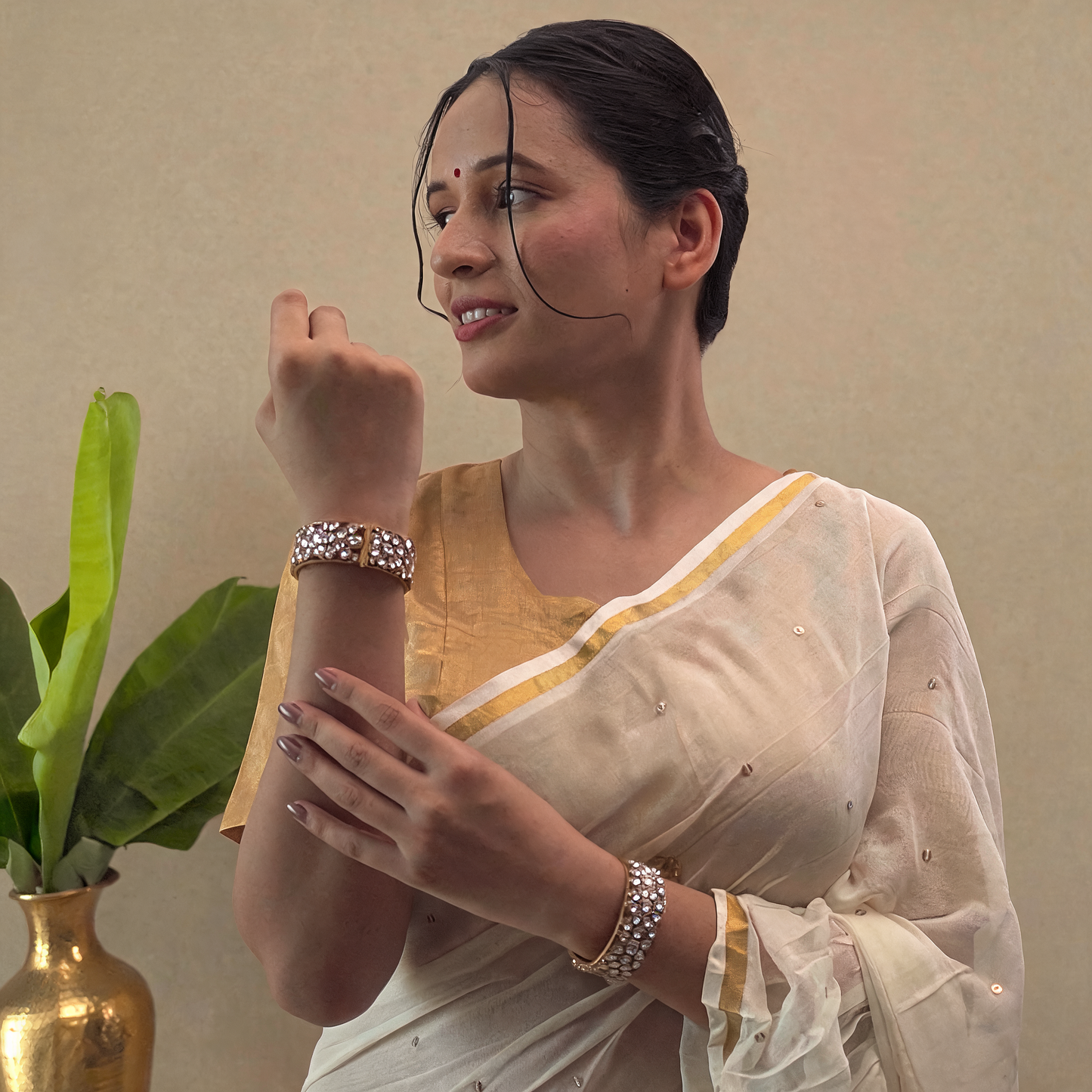 Shagun Kundan Kada ( Pair )