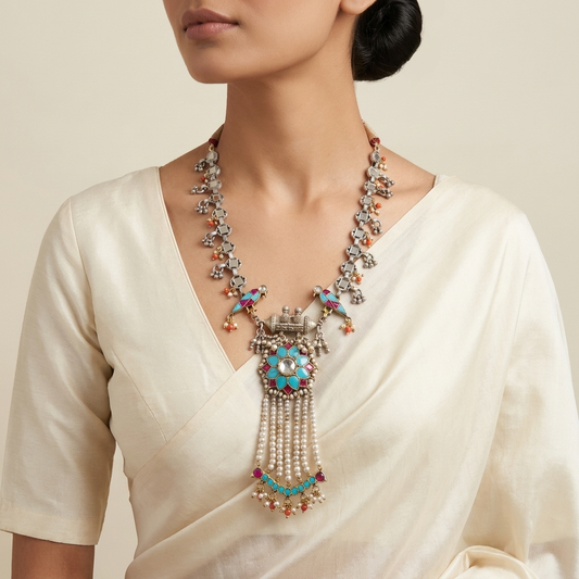 Mayura Pearl Tassel Necklace