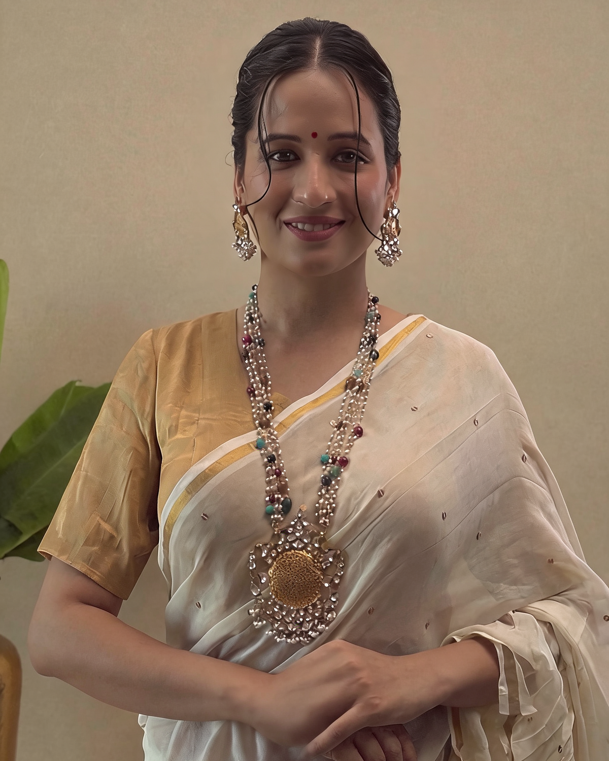 Maharani pearl necklace set
