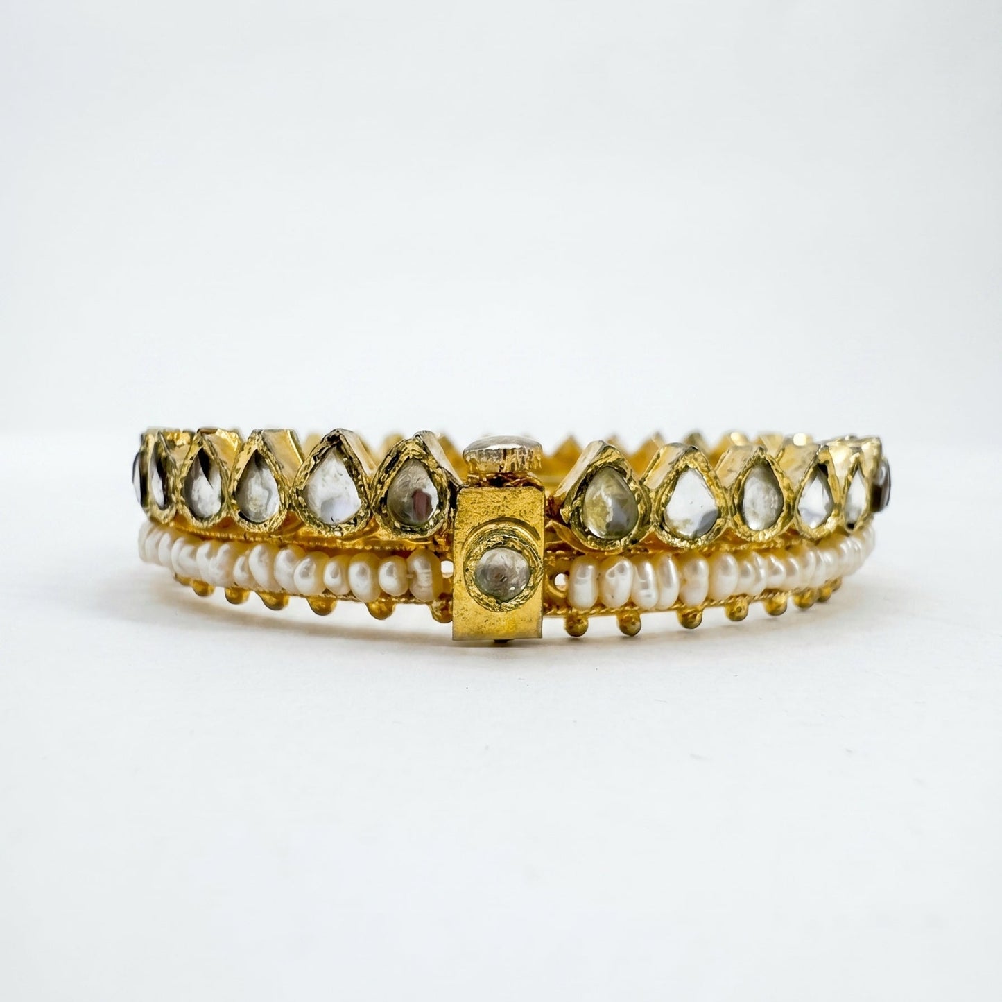 Heirloom Pearl Kundan Bangle Pair