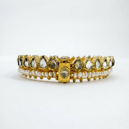 Heirloom Pearl Kundan Bangle Pair