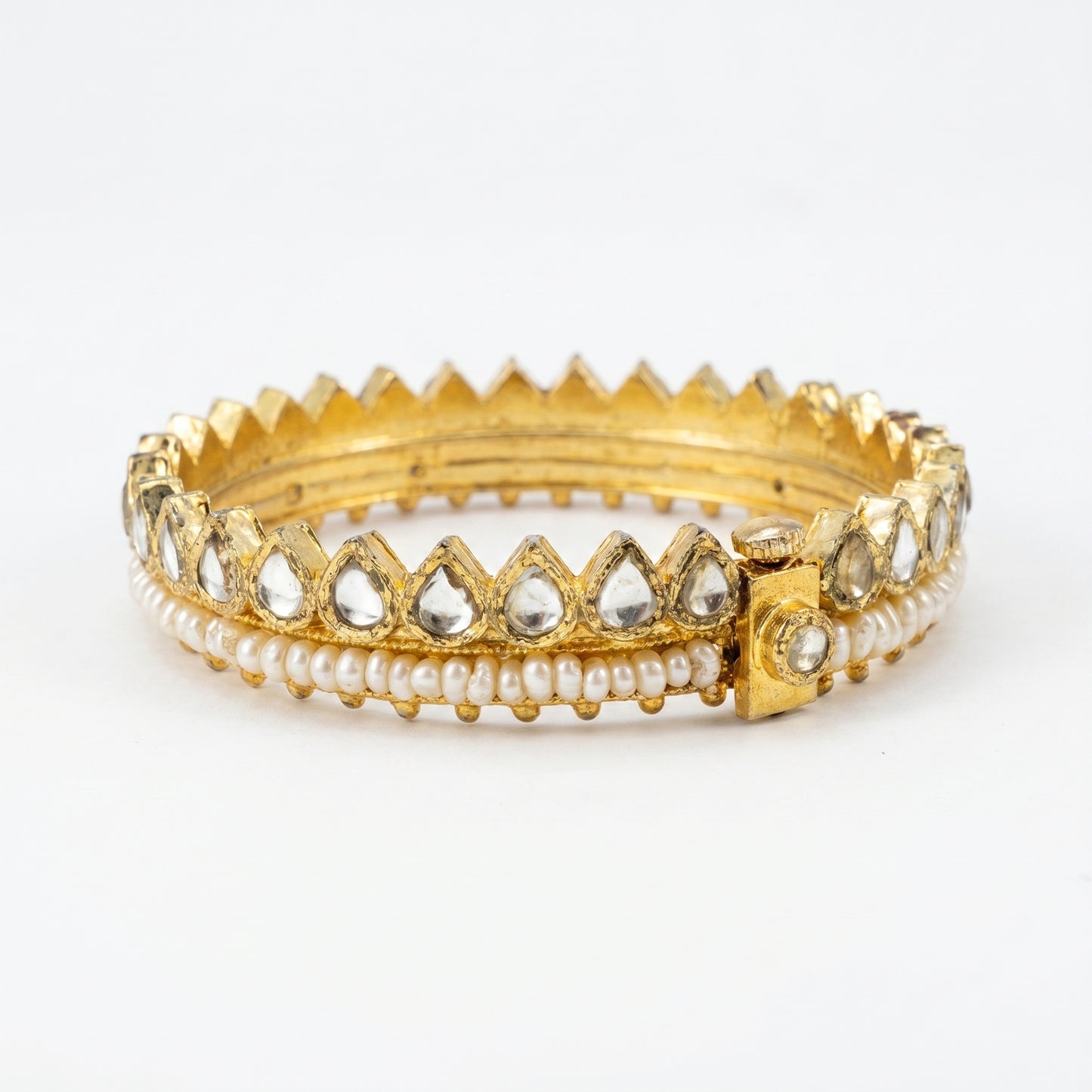 Heirloom Pearl Kundan Bangle Pair